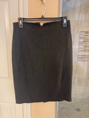 Express Charcoal Gray Pencil Skirt